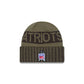 New England Patriots 2025 Salute to Service Cuff Knit Hat