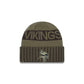 Minnesota Vikings 2025 Salute to Service Cuff Knit Hat