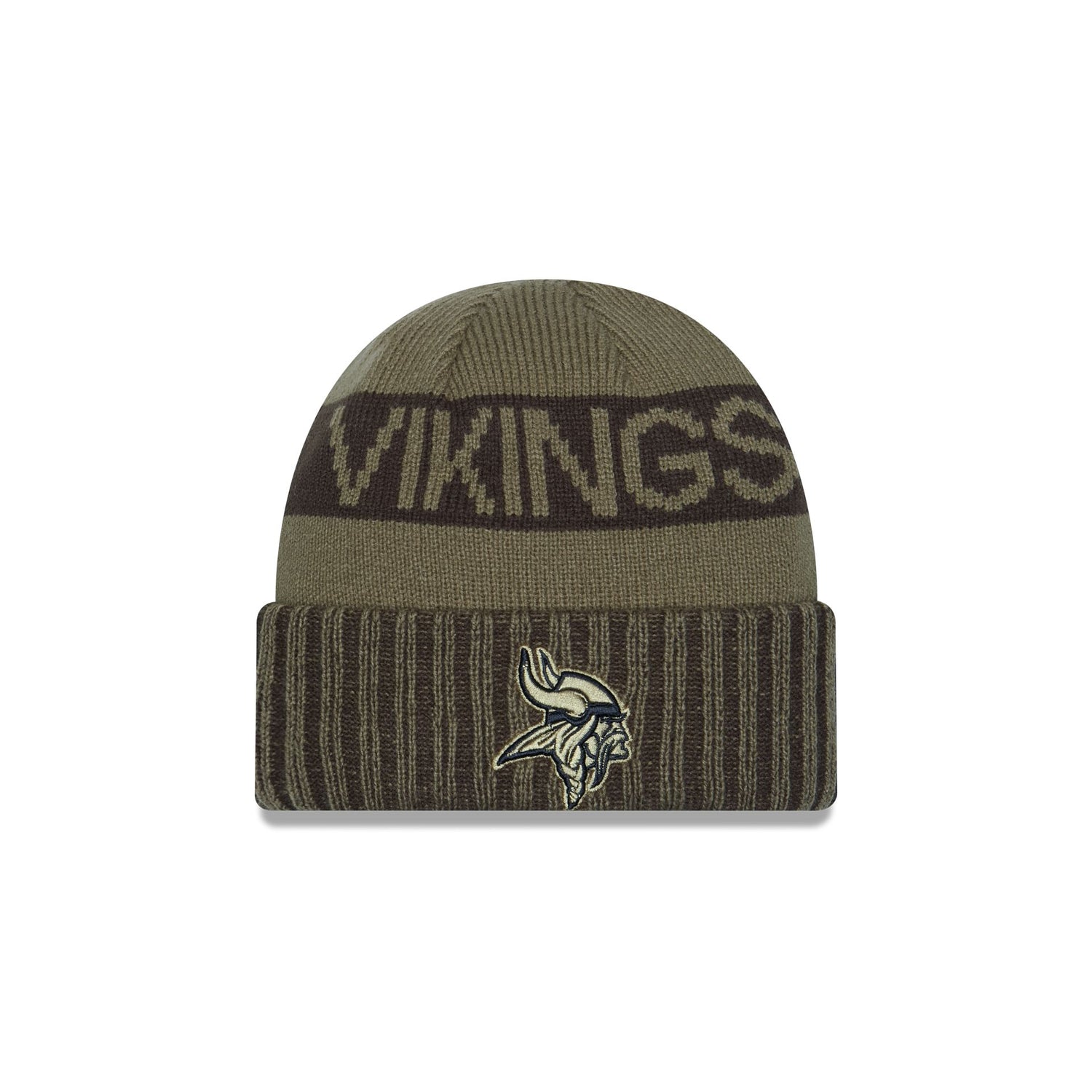 Minnesota Vikings 2025 Salute to Service Cuff Knit Hat