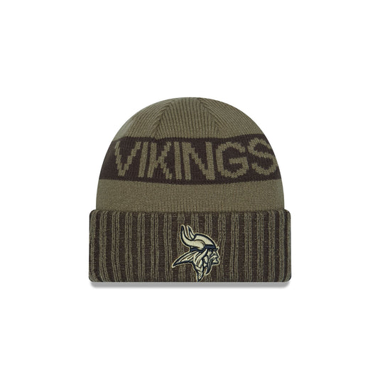 Minnesota Vikings 2025 Salute to Service Cuff Knit Hat - New Era Cap