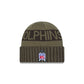 Miami Dolphins 2025 Salute to Service Cuff Knit Hat