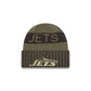 New York Jets 2025 Salute to Service Cuff Knit Hat