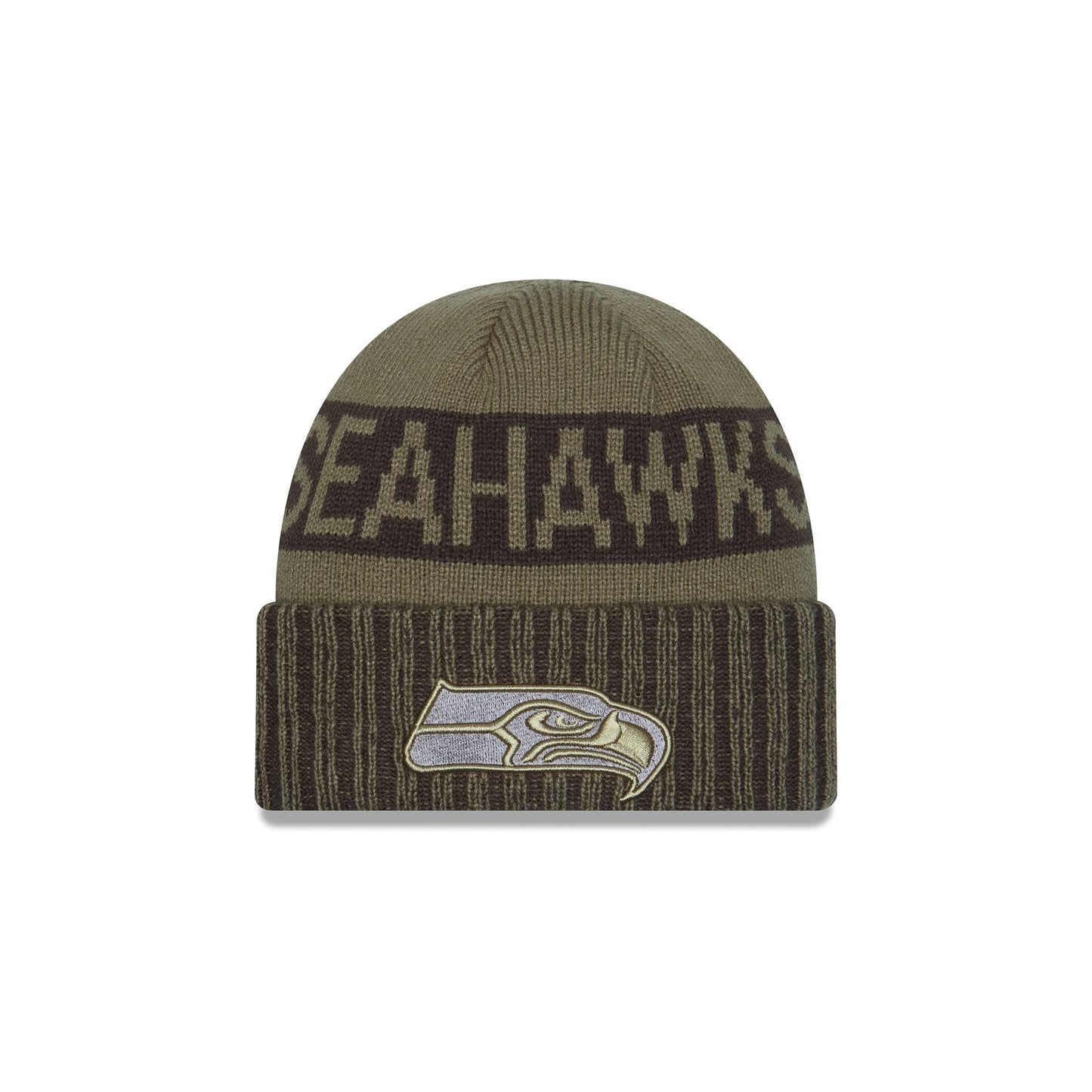 Seattle Seahawks 2025 Salute to Service Cuff Knit Hat
