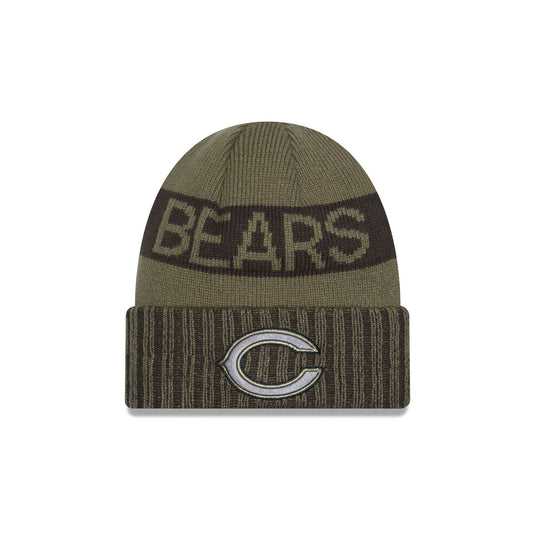 Chicago Bears 2025 Salute to Service Cuff Knit Hat - New Era Cap