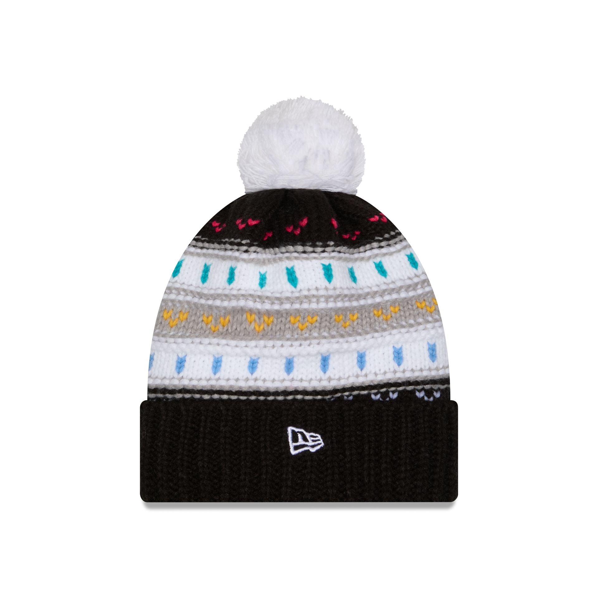 New York Giants 2025 Crucial Catch Women's Pom Knit Hat