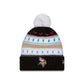 Minnesota Vikings 2025 Crucial Catch Women's Pom Knit Hat