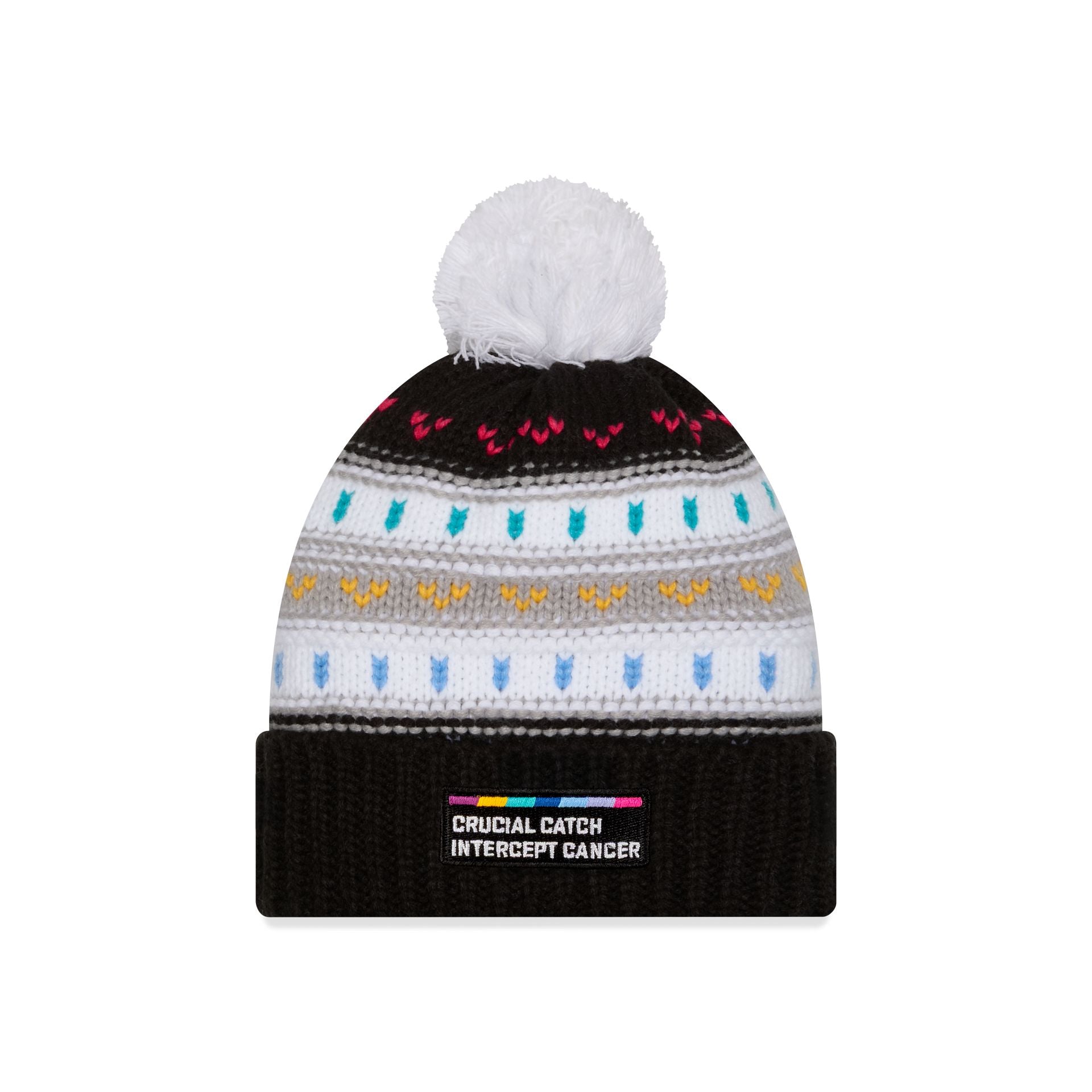 Miami Dolphins 2025 Crucial Catch Women's Pom Knit Hat
