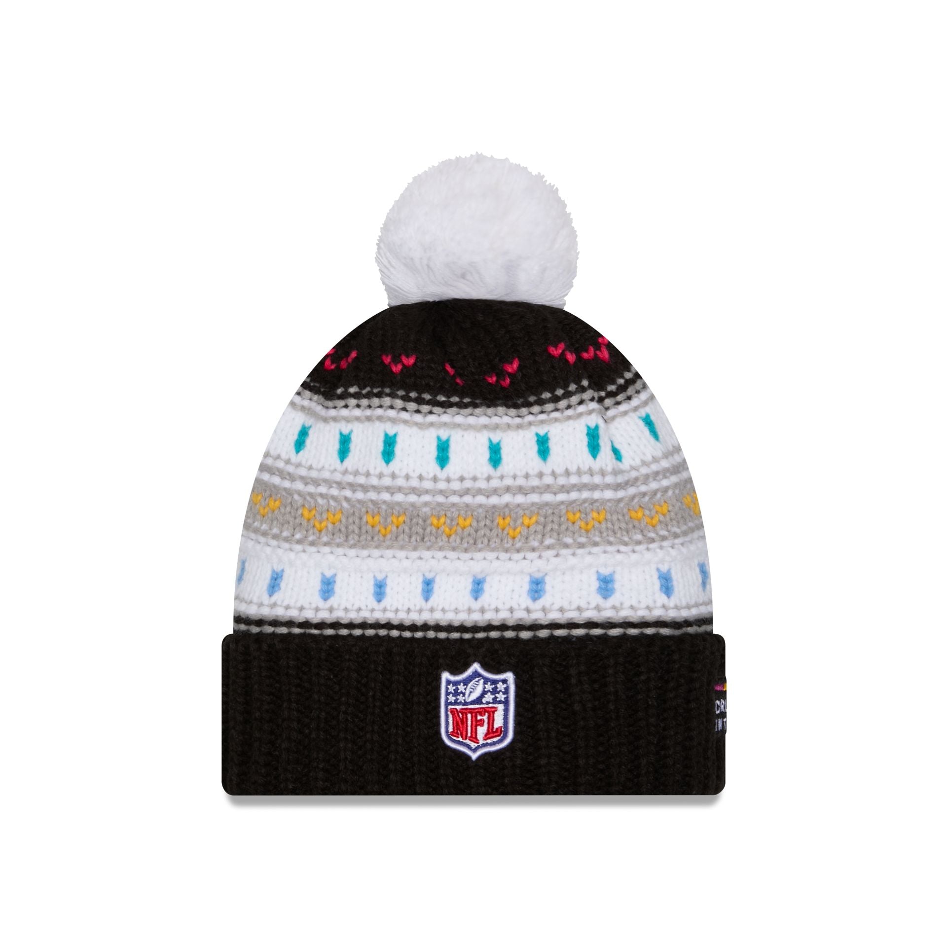 San Francisco 49ers 2025 Crucial Catch Women's Pom Knit Hat