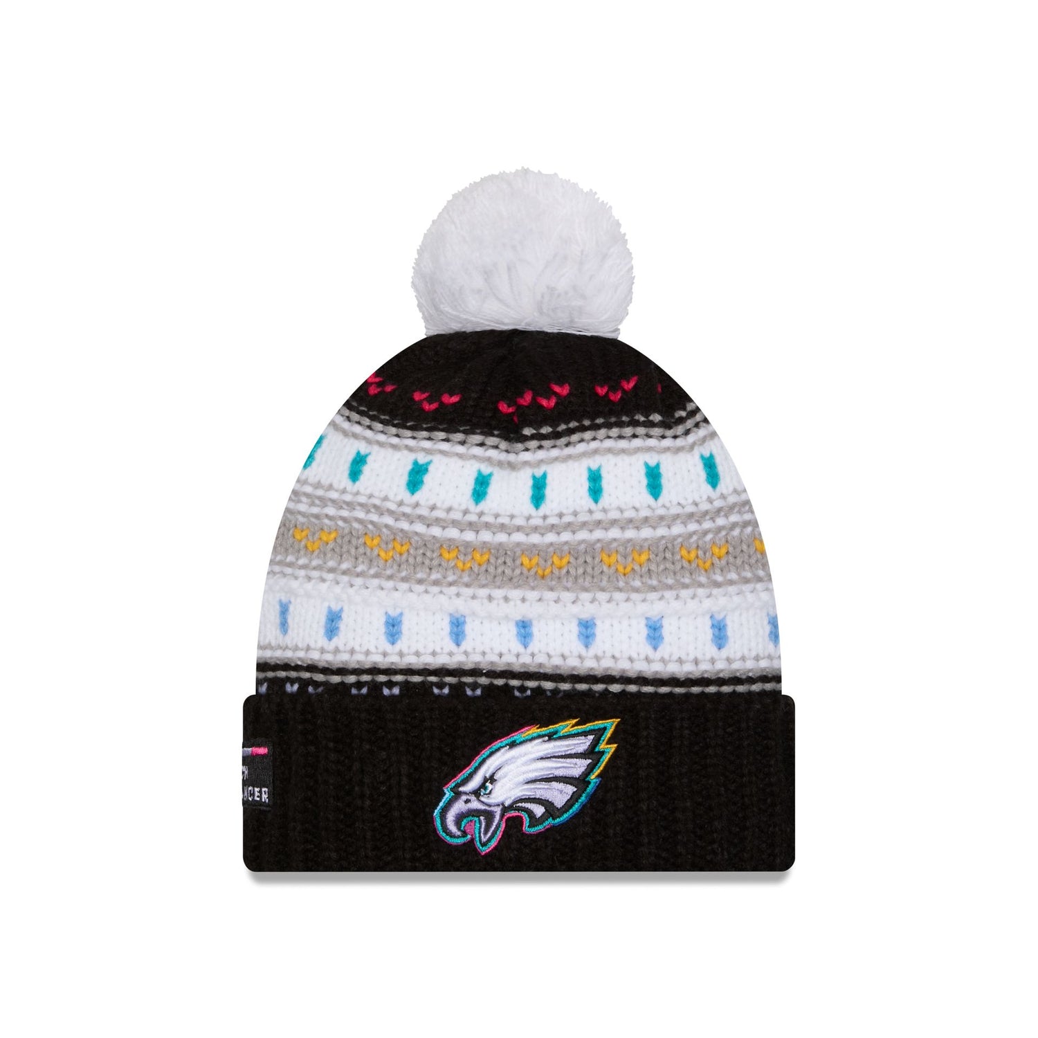 Philadelphia Eagles 2025 Crucial Catch Women's Pom Knit Hat