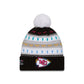 Kansas City Chiefs 2025 Crucial Catch Women's Pom Knit Hat