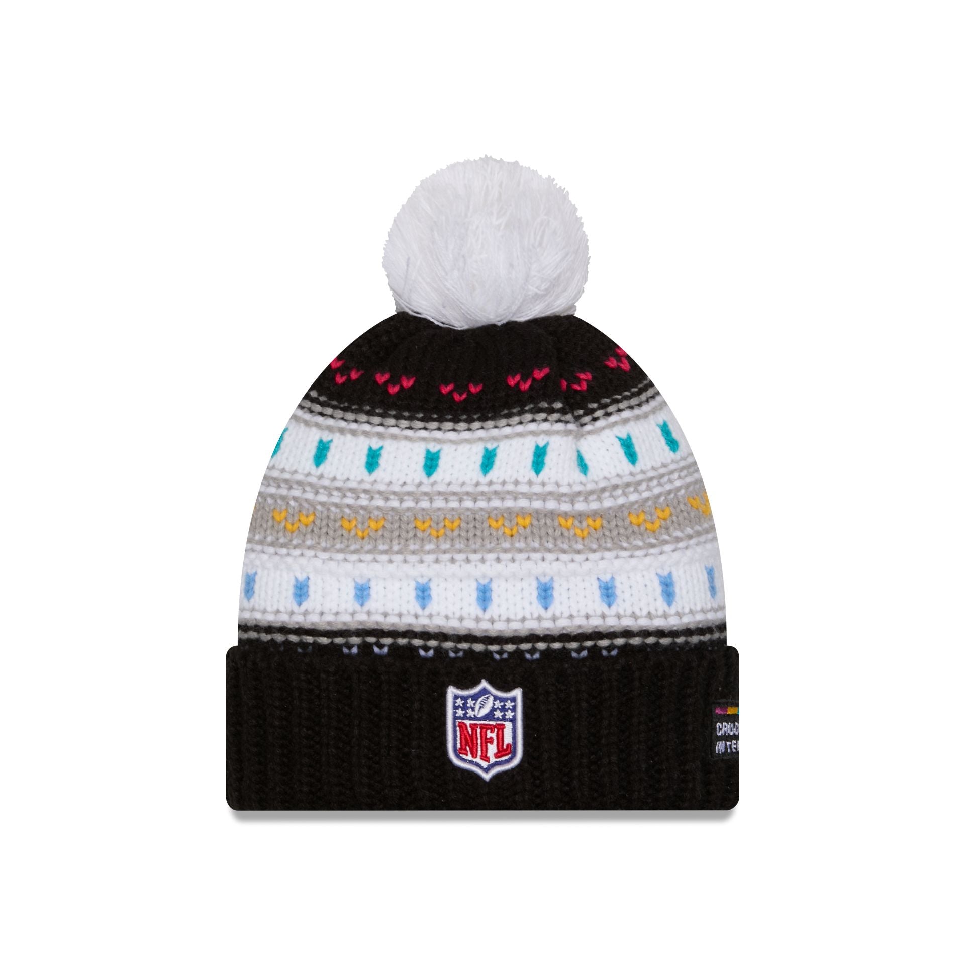 Seattle Seahawks 2025 Crucial Catch Women's Pom Knit Hat