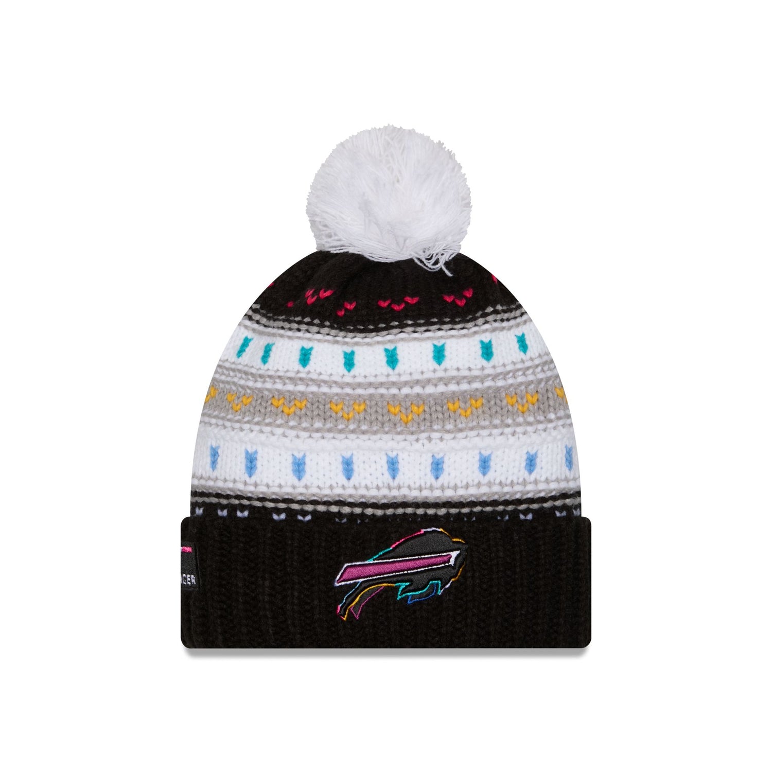 Buffalo Bills 2025 Crucial Catch Women's Pom Knit Hat