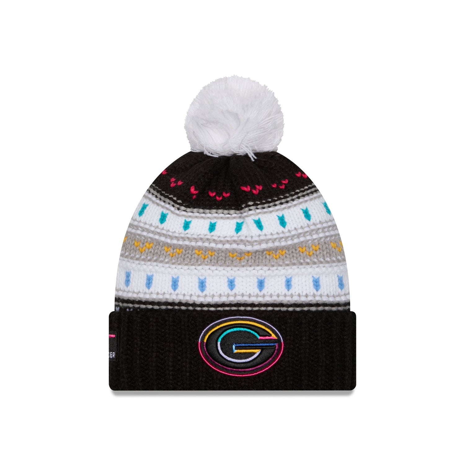 Green Bay Packers 2025 Crucial Catch Women's Pom Knit Hat