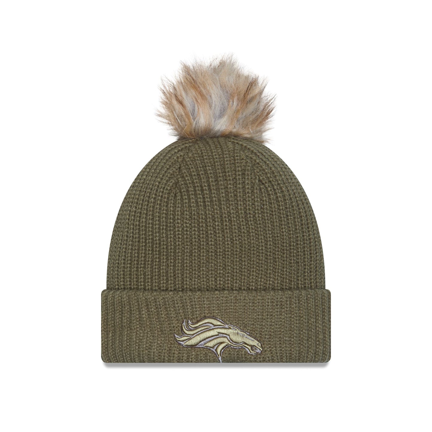 Denver Broncos 2025 Salute to Service Women's Pom Knit Hat