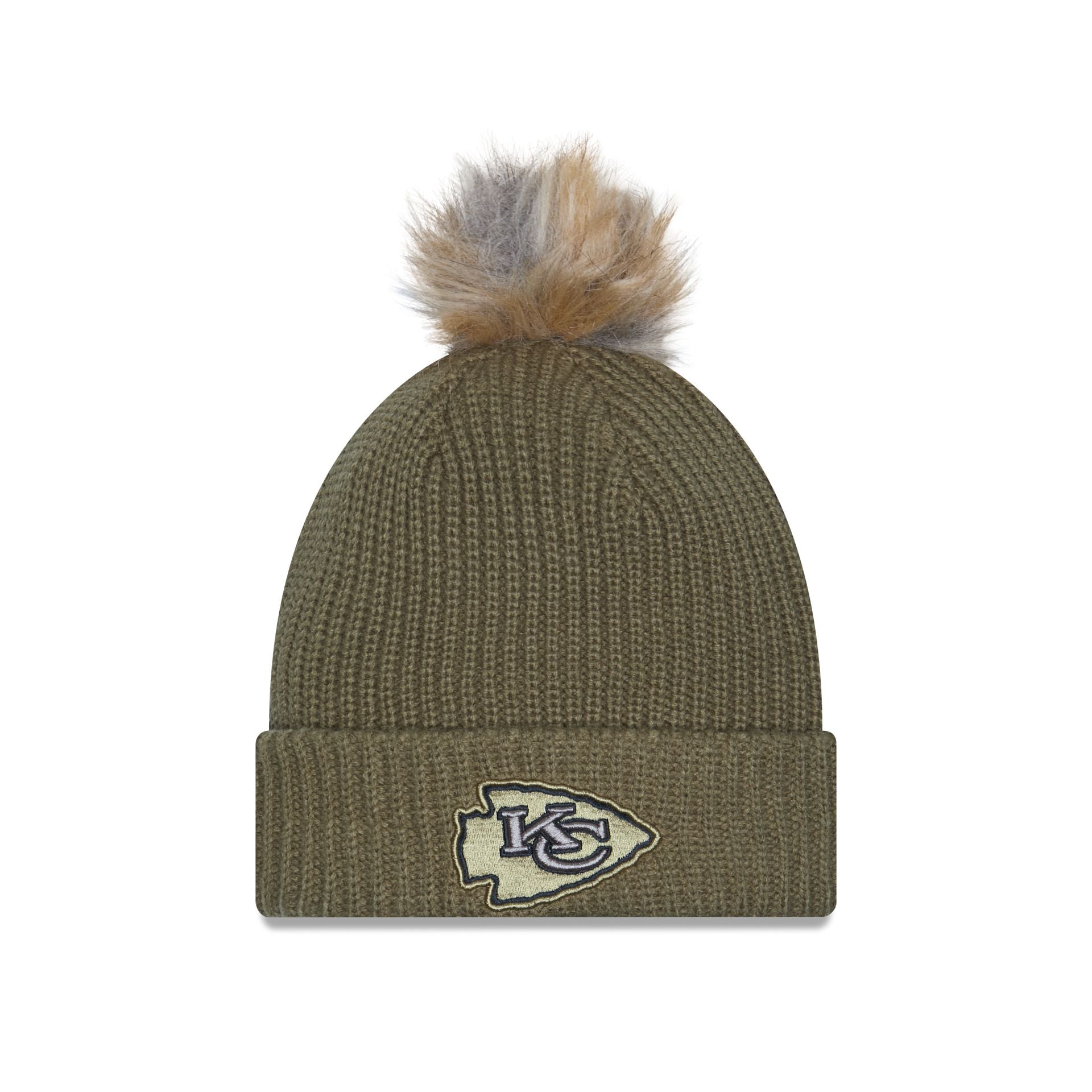 Kansas City Chiefs 2025 Salute to Service Women's Pom Knit Hat