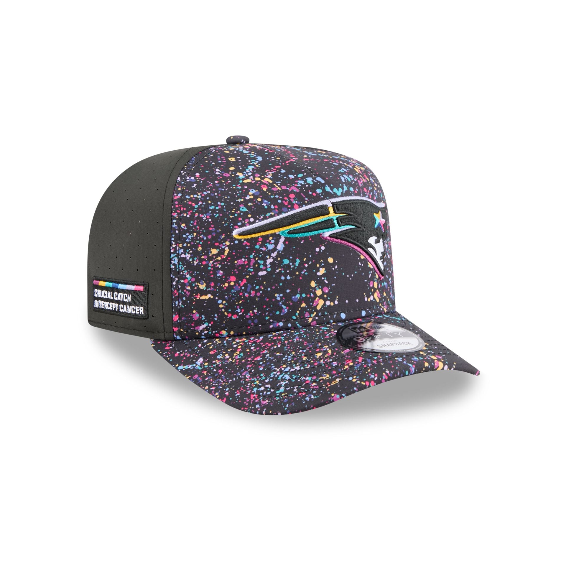 New England Patriots 2025 Crucial Catch 9FIFTY A-Frame Snapback Hat