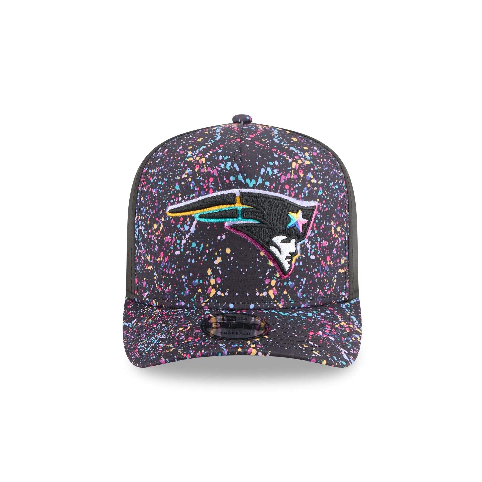 New England Patriots 2025 Crucial Catch 9FIFTY A-Frame Snapback Hat