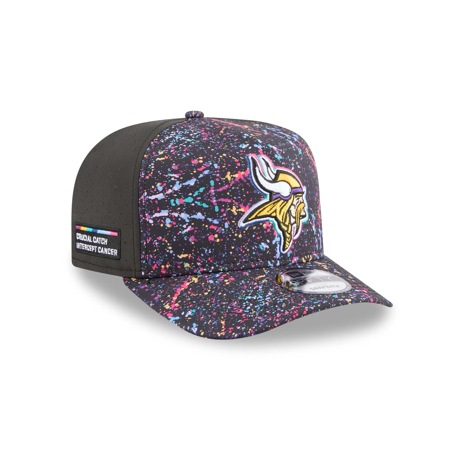 Minnesota Vikings 2025 Crucial Catch 9FIFTY A-Frame Snapback Hat