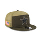 Dallas Cowboys 2025 Salute to Service Split Panel 9FIFTY Trucker Hat