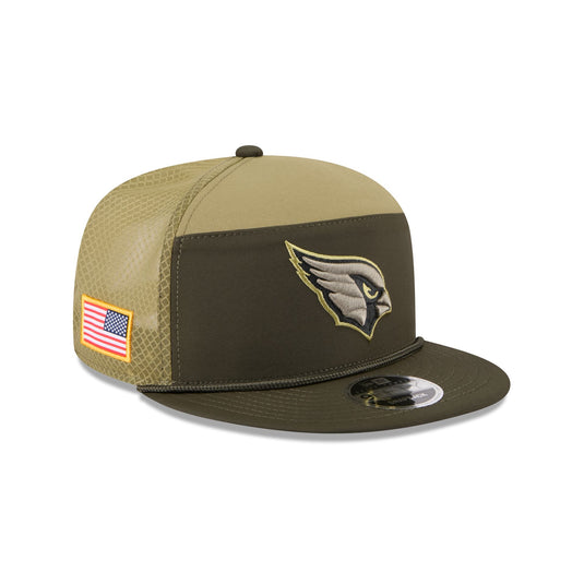 Arizona Cardinals 2025 Salute to Service Split Panel 9FIFTY Trucker Hat - New Era Cap