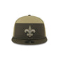 New Orleans Saints 2025 Salute to Service Split Panel 9FIFTY Trucker Hat