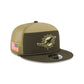 Miami Dolphins 2025 Salute to Service Split Panel 9FIFTY Trucker Hat