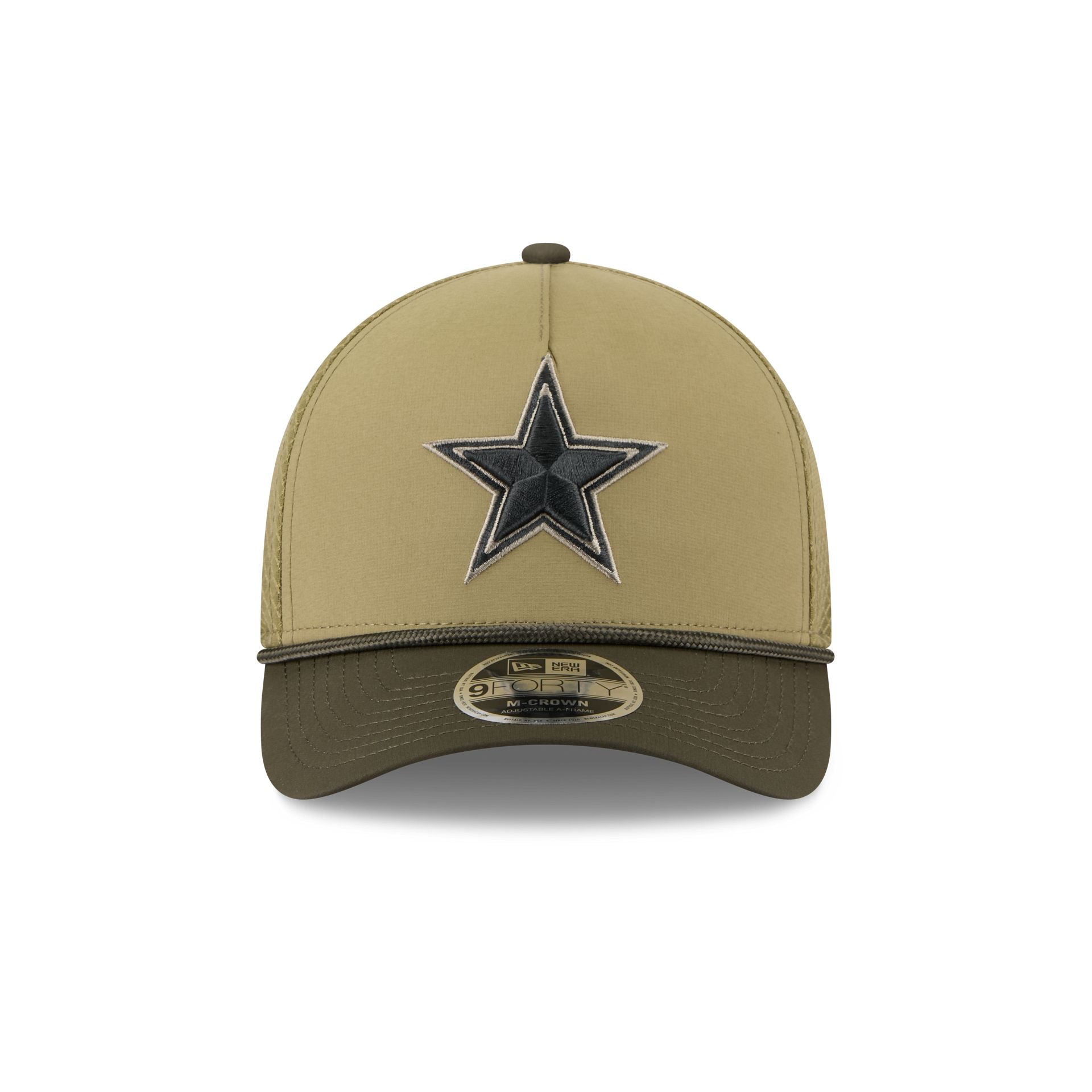 Dallas Cowboys 2025 Salute to Service 9FORTY M-Crown A-Frame Trucker Hat