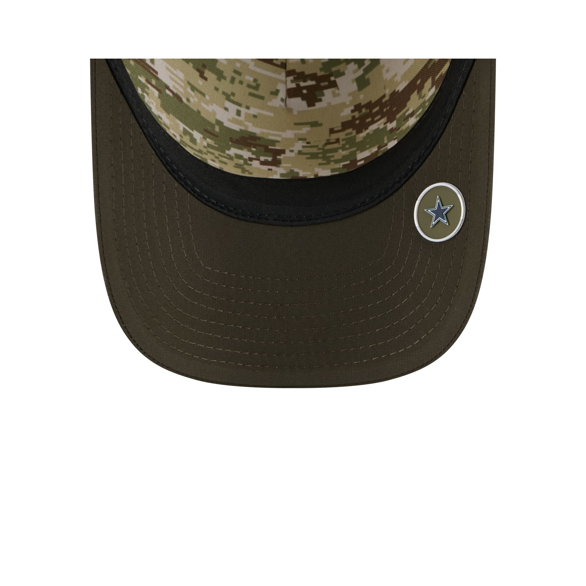 Dallas Cowboys 2025 Salute to Service 9FORTY M-Crown A-Frame Trucker Hat