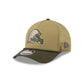 Cleveland Browns 2025 Salute to Service 9FORTY M-Crown A-Frame Trucker Hat