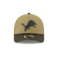 Detroit Lions 2025 Salute to Service 9FORTY M-Crown A-Frame Trucker Hat