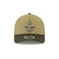 New Orleans Saints 2025 Salute to Service 9FORTY M-Crown A-Frame Trucker Hat
