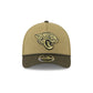 Jacksonville Jaguars 2025 Salute to Service 9FORTY M-Crown A-Frame Trucker Hat