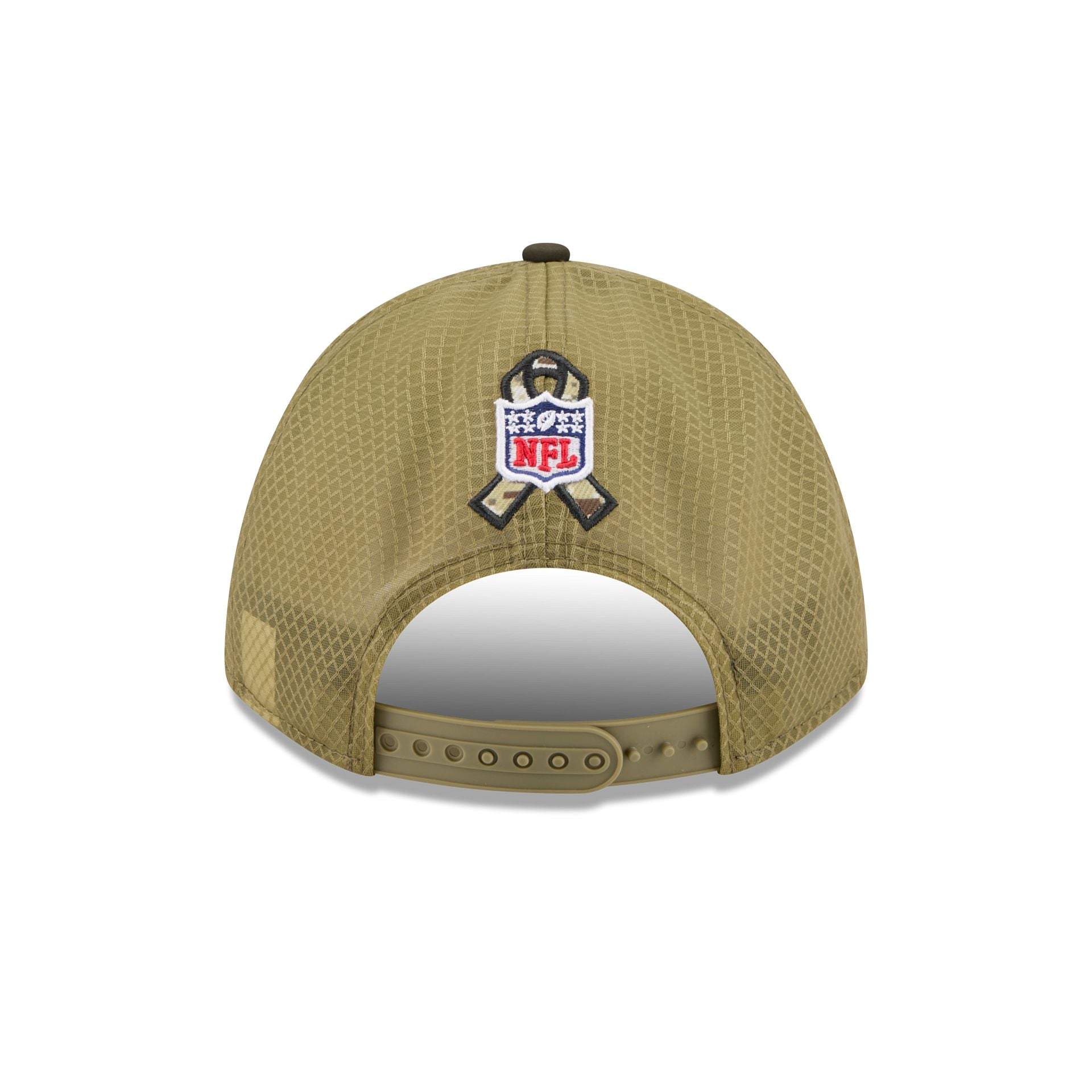 Los Angeles Rams 2025 Salute to Service 9FORTY M-Crown A-Frame Trucker Hat