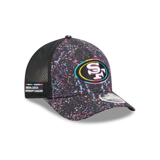 San Francisco 49ers 2025 Crucial Catch 9FORTY M-Crown A-Frame Trucker Hat - New Era Cap