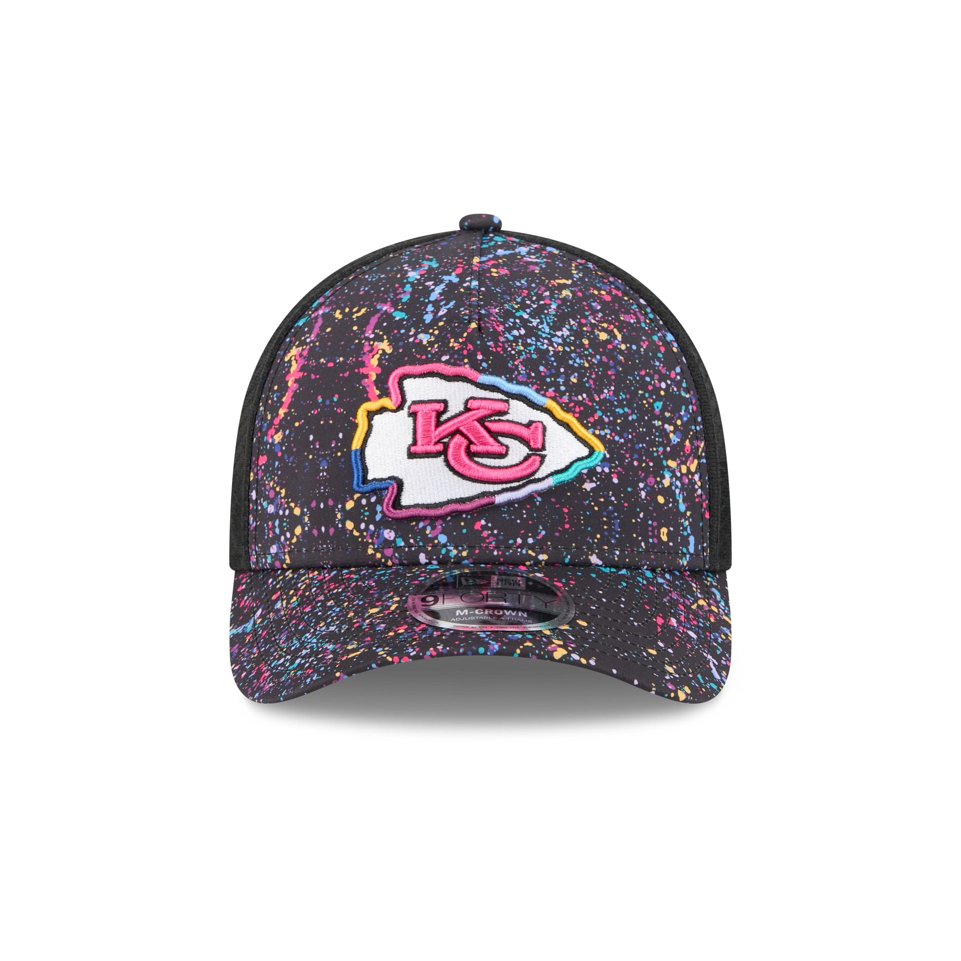 Kansas City Chiefs 2025 Crucial Catch 9FORTY M-Crown A-Frame Trucker Hat