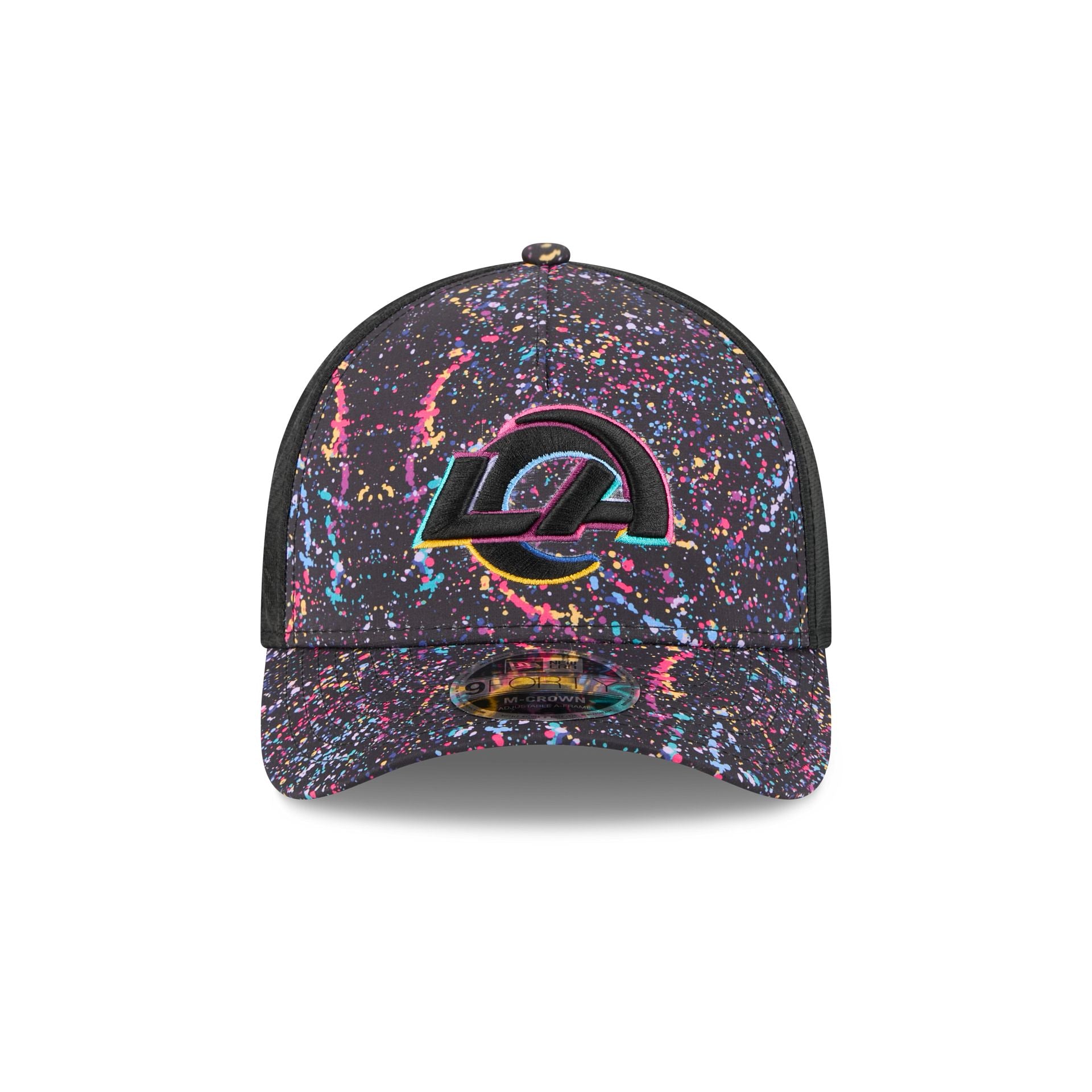 Los Angeles Rams 2025 Crucial Catch 9FORTY M-Crown A-Frame Trucker Hat