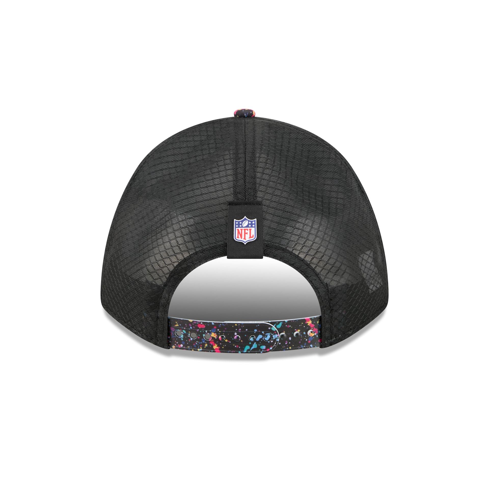 Carolina Panthers 2025 Crucial Catch 9FORTY M-Crown A-Frame Trucker Hat