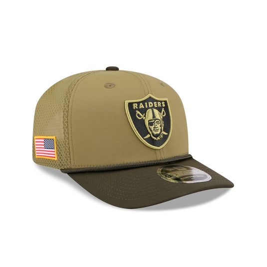 Las Vegas Raiders 2025 Salute to Service 9SEVENTY Trucker Hat - New Era Cap