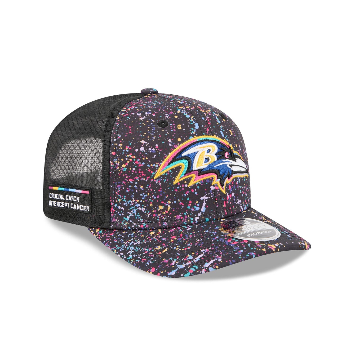 Baltimore Ravens 2025 Crucial Catch 9SEVENTY Trucker Hat