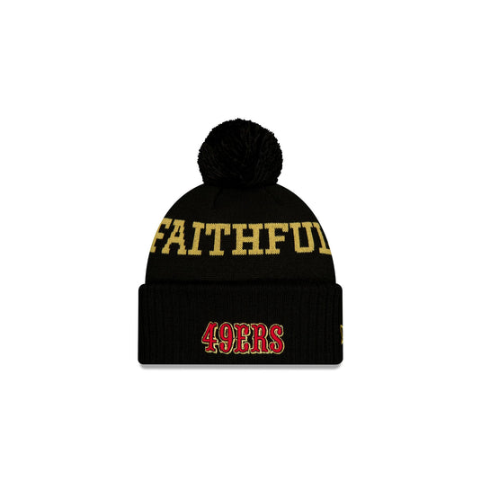 San Francisco 49ers 2025 NFL Rivalries Kids Pom Knit Hat - New Era Cap