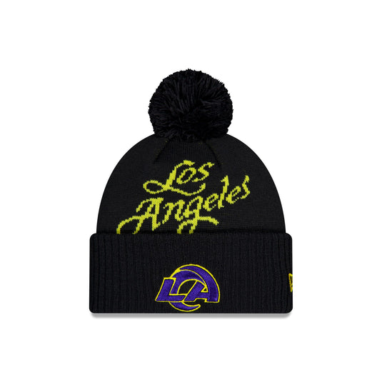 Los Angeles Rams 2025 NFL Rivalries Pom Knit Hat - New Era Cap