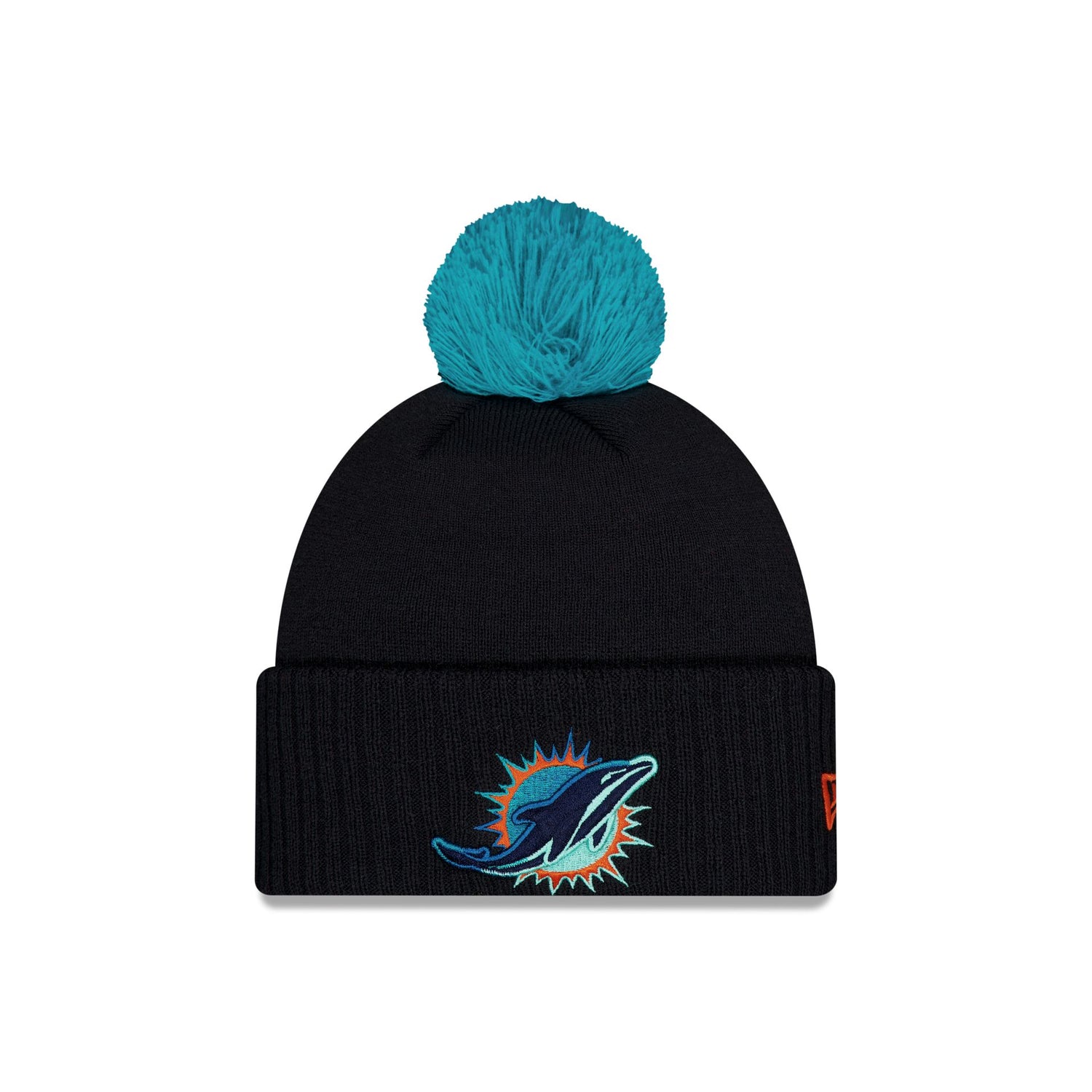 Miami Dolphins 2025 NFL Rivalries Pom Knit Hat