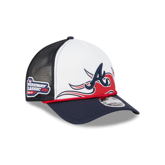 Atlanta Braves Speedway Classic Fan Pack 9FORTY M-Crown A-Frame Trucker - New Era Cap