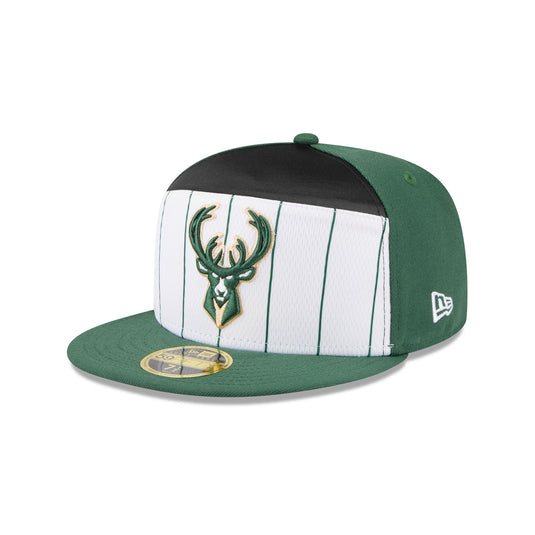 Milwaukee Bucks 2025 Tip-Off Split Panel 59FIFTY Fitted Hat - New Era Cap