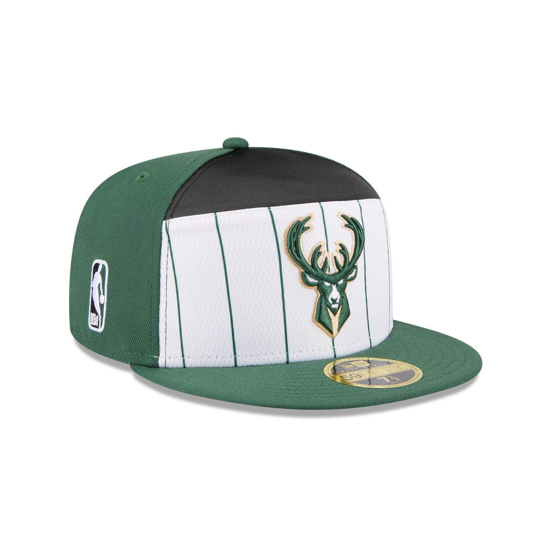 Milwaukee Bucks 2025 Tip-Off Split Panel 59FIFTY Fitted Hat