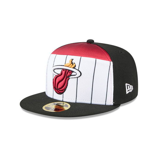 Miami Heat 2025 Tip-Off Split Panel 59FIFTY Fitted Hat - New Era Cap