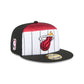 Miami Heat 2025 Tip-Off Split Panel 59FIFTY Fitted Hat
