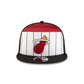Miami Heat 2025 Tip-Off Split Panel 9FIFTY Snapback Hat