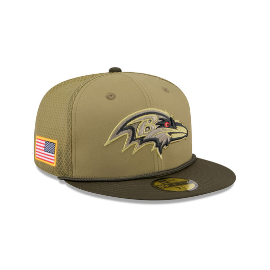 Baltimore Ravens 2025 Salute to Service 59FIFTY Fitted Hat - New Era Cap
