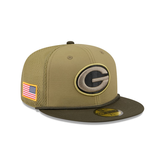 Green Bay Packers 2025 Salute to Service 59FIFTY Fitted Hat - New Era Cap